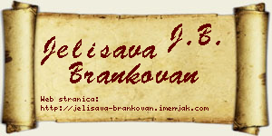 Jelisava Brankovan vizit kartica